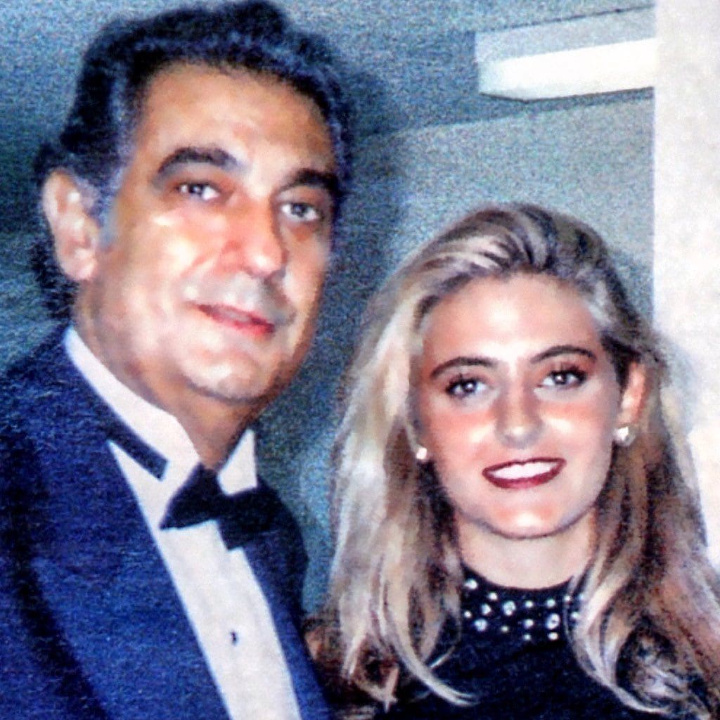 Ivonne Armant y su abuelo Plácido Domingo