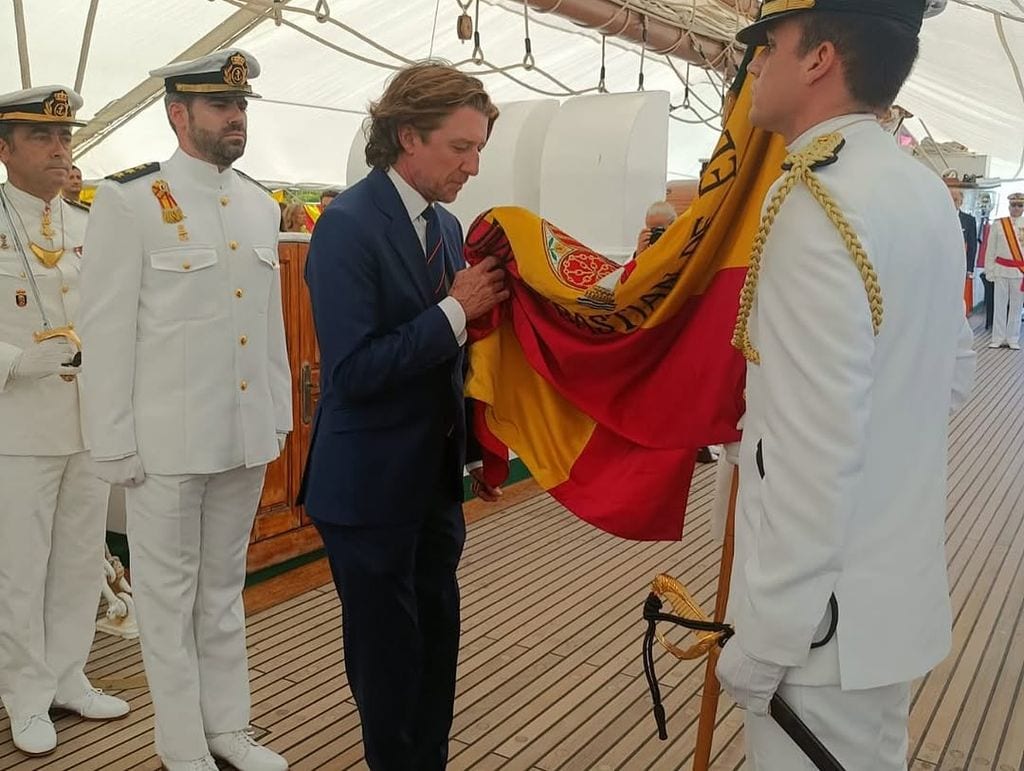 Nicolás Vallejo-Nágera en la salida de Elcano 