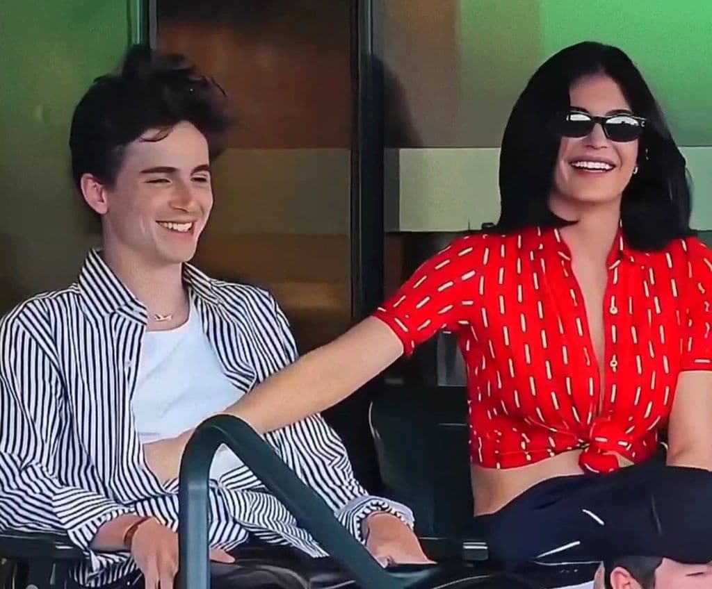 Kylie Jenner and Timothée Chalamet are captured in a romantic moments in public