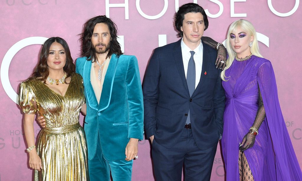 We can’t stop looking at ‘House Of Gucci’ stars Salma Hayek and Lady Gaga at the U.K movie premiere