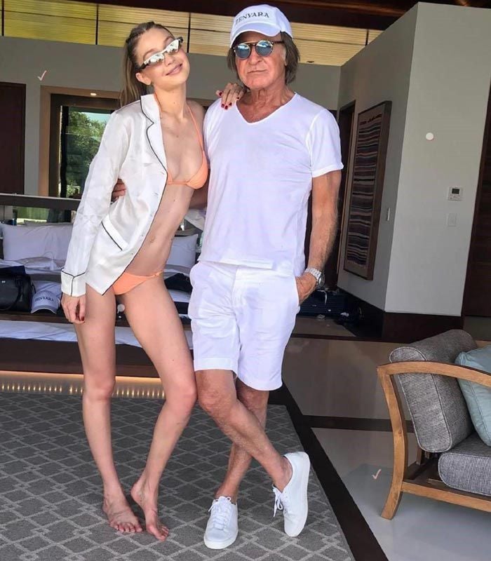 Mohamed Hadid con Gigi 