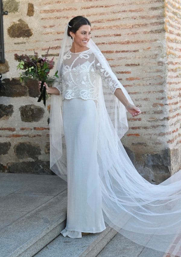 Pilar Montes: su vestido de novia en su boda con Ignacio del Pino