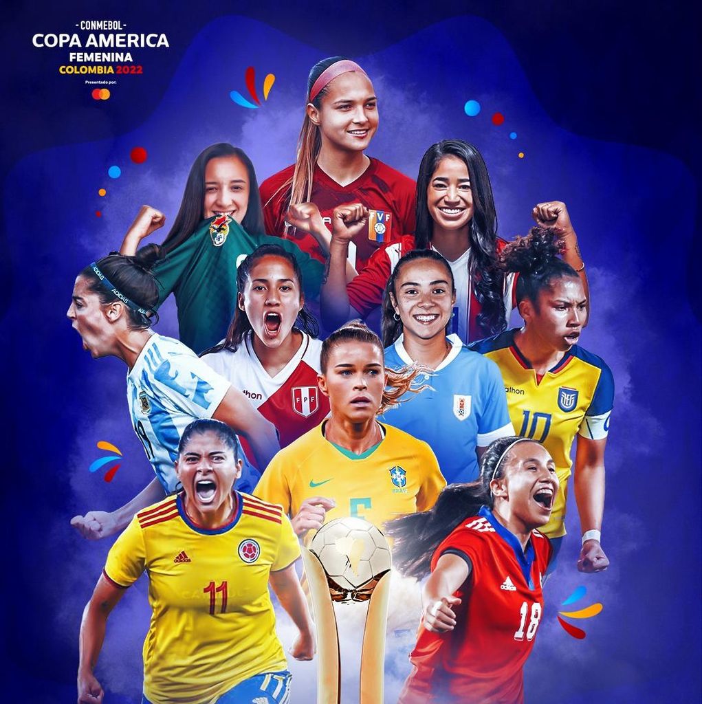 Las estrellas del futbol femenino suramericano Copa America 2022