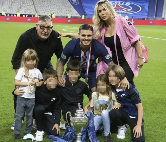 Wanda Nara, Mauro Icardi y sus hijos