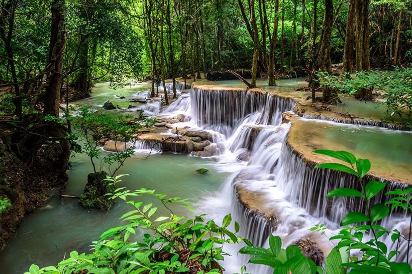 Erawan kanchanaburi tailandia