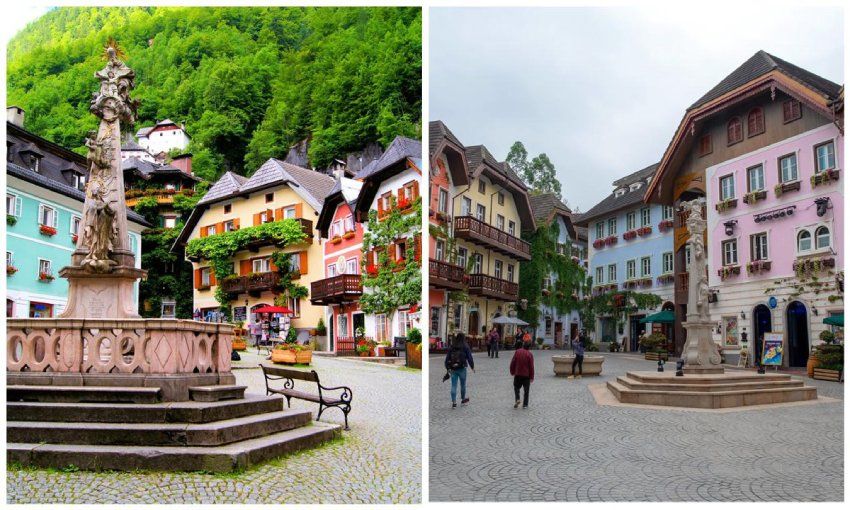 pueblo austriaco de hallstat y su replica en las afueras de la ciudad china de luoyang