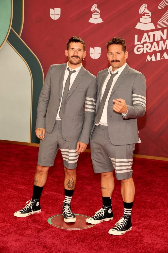 Mau y Ricky en la 25 edición de los Premios Grammy Latinos. 14 de noviembre de 2024. Miami