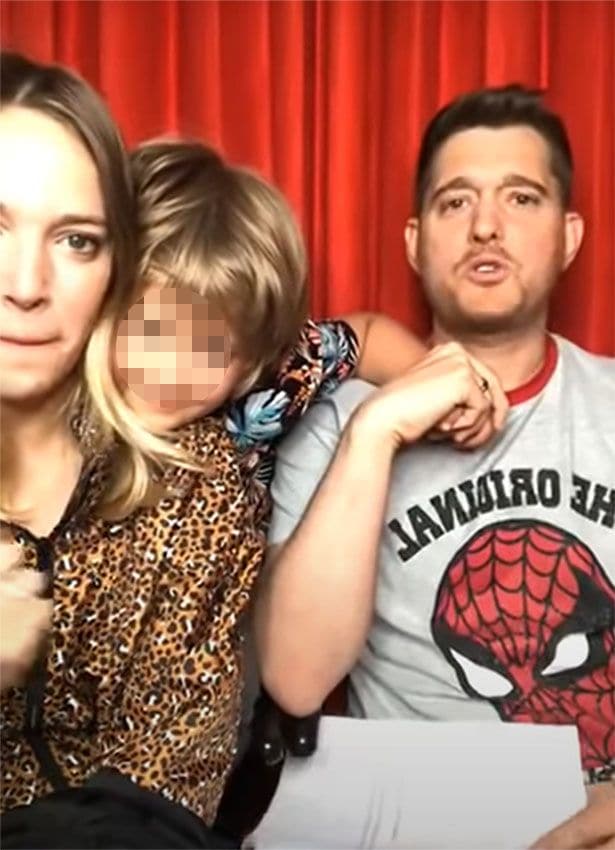 Michael Bublé y Luisana Lopilato con su hijo Noah