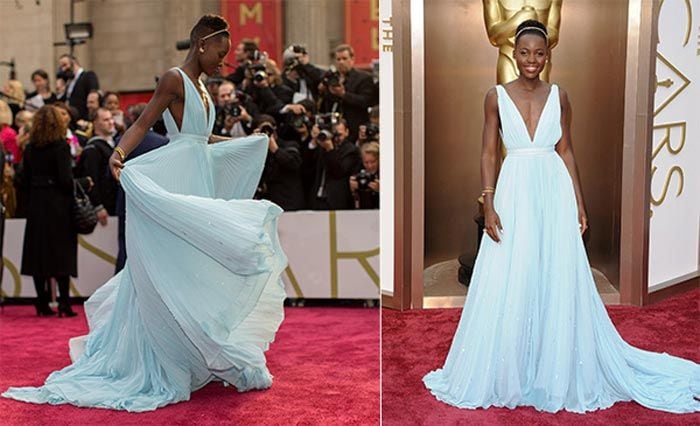 Lupita Nyong'o causó sensación con su vestido de Prada 'azul nairobi' , tal y como ella mismo lo definió en la alfombra roja de la 86ª edición de los Oscar. Detrás de la creación estaba su estilista: Micaela Erlanger
