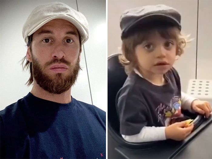 Sergio Ramos y sus hijos