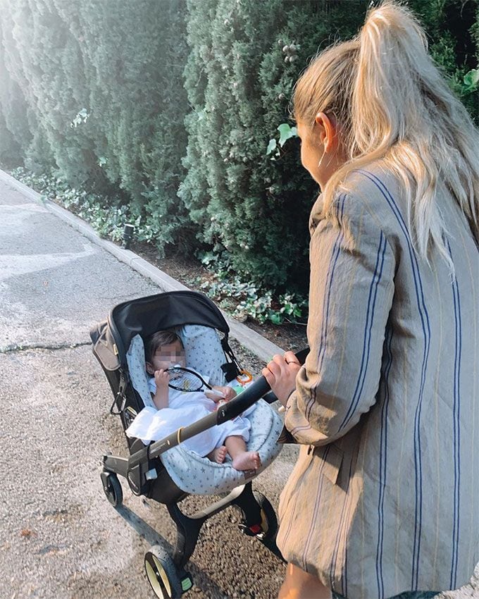 Ana Verdasco y su sobrino MIguel