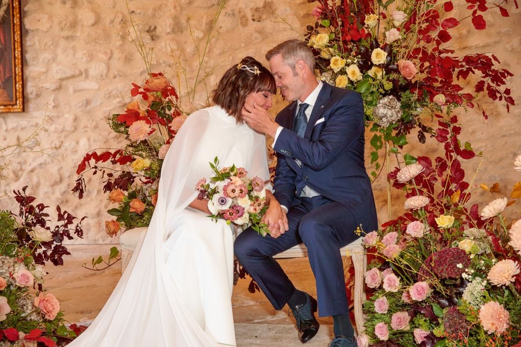 Irene Villa en un momento de la boda