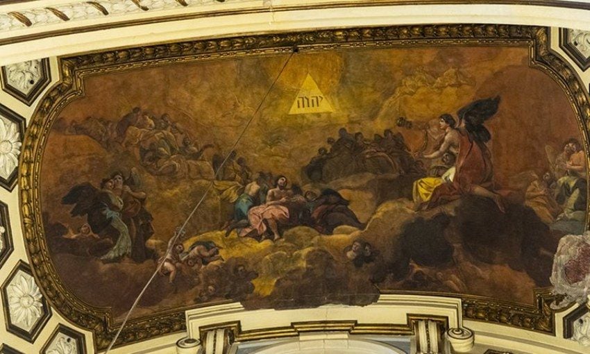 ‘La adoración del nombre de Dios’ en el interior de la basílica del Pilar.