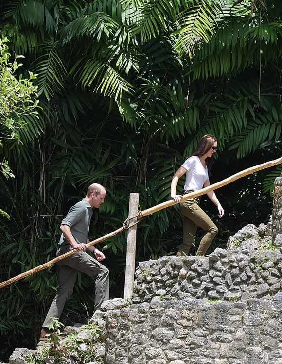 Los duques de Cambridge en la selva de Belice para conocer Caracol