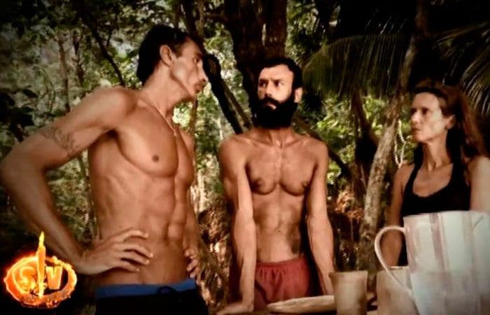 Hugo Sierra, Jorge Pérez y Elena Rodríguez en 'Supervivientes'