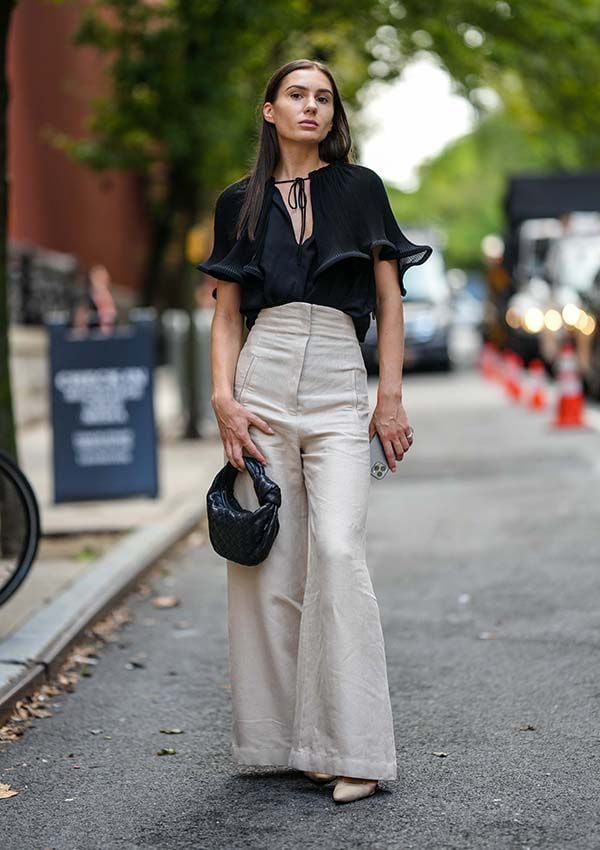 look blusa negra