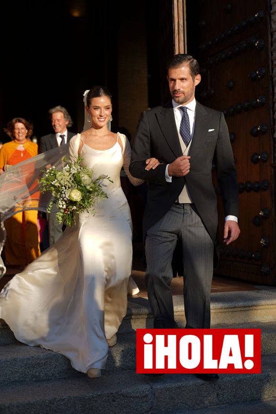 Micaella Rubini en su boda con Jaime Palazuelo