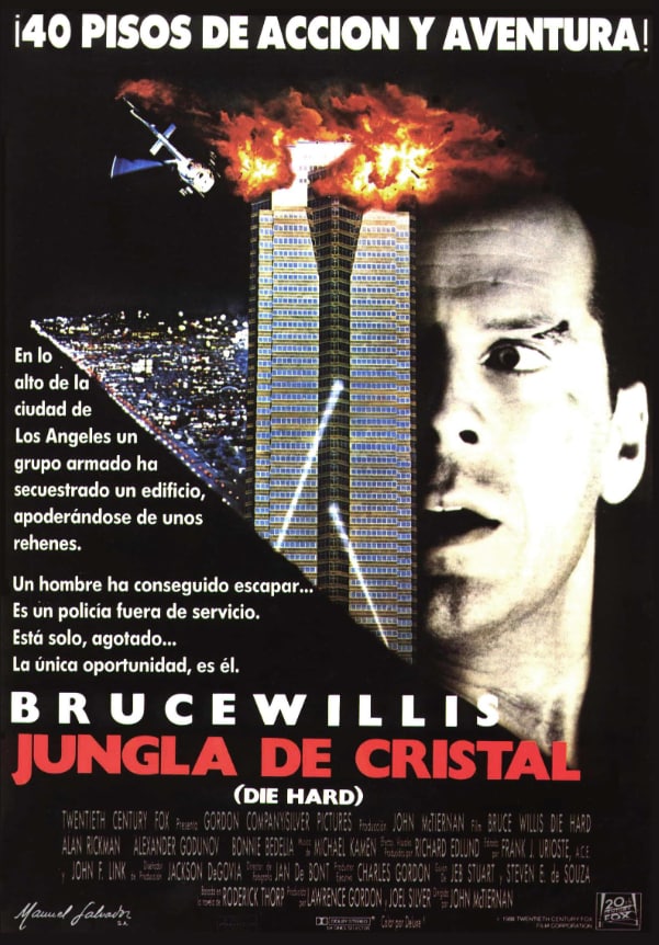 Cartel "Jungla de cristal" (Die Hard, 1988) 