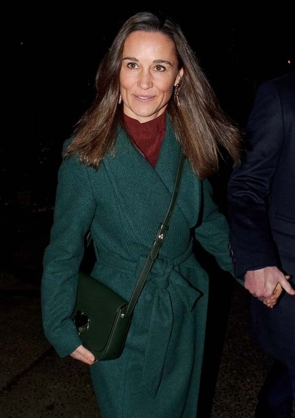 Pippa Middleton con abrigo de Mango