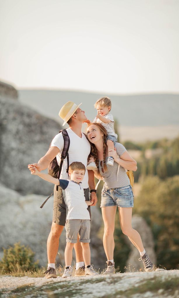 Familia de viaje