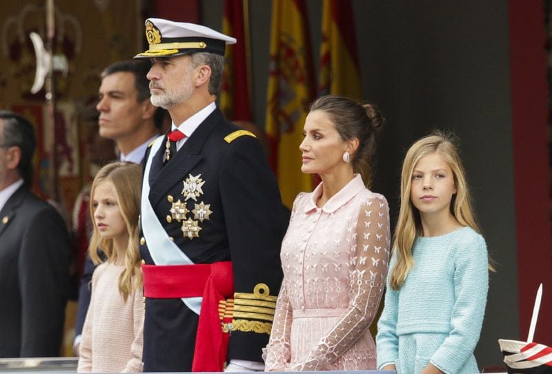 Los Reyes Felipe y Letizia, la princesa Leonor y la infanta Sofía