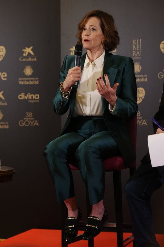 Sigourney Weaver en Valladolid el día antes de recoger el Goya Internacional