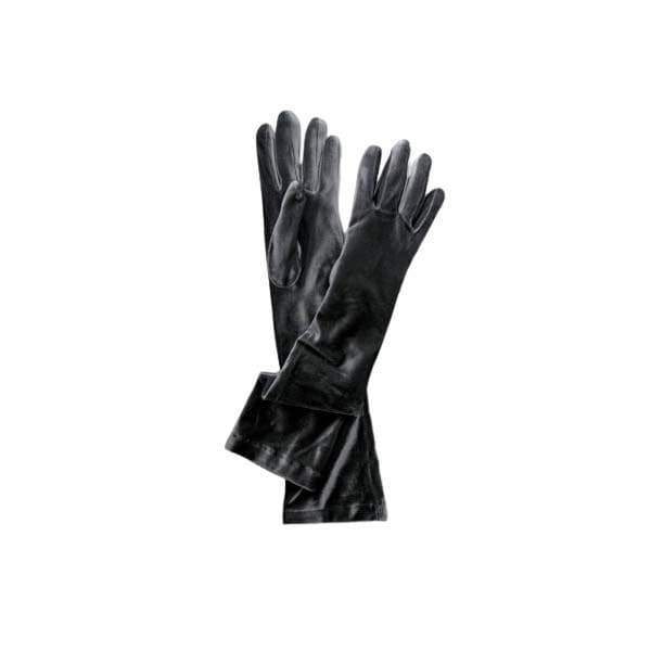 guantes negros terciopelo