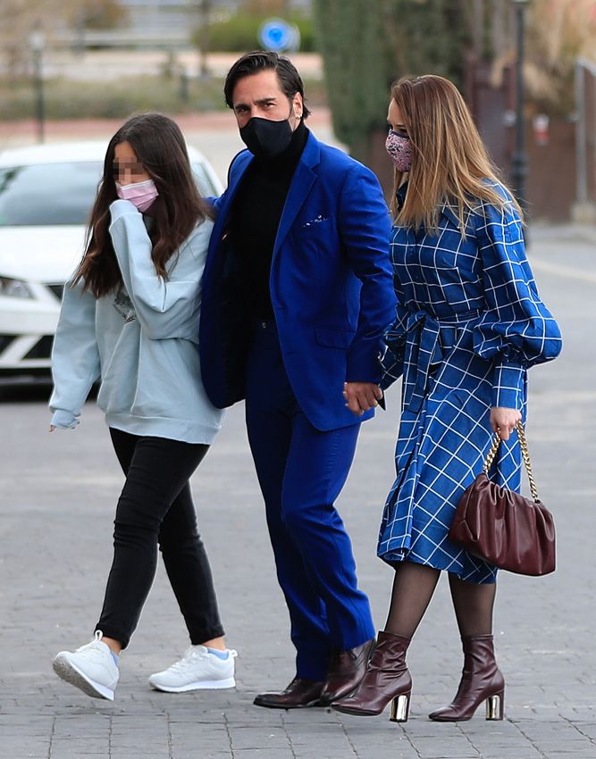 David Bustamante con su novia, Yana Olina, y su hija Daniella