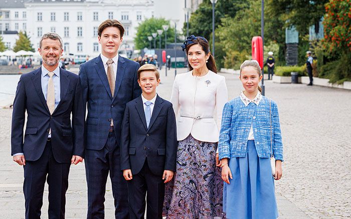 Familia heredera al trono de Dinamarca 