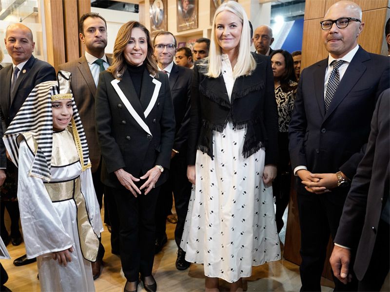 Mette Marit de Noruega en Egipto