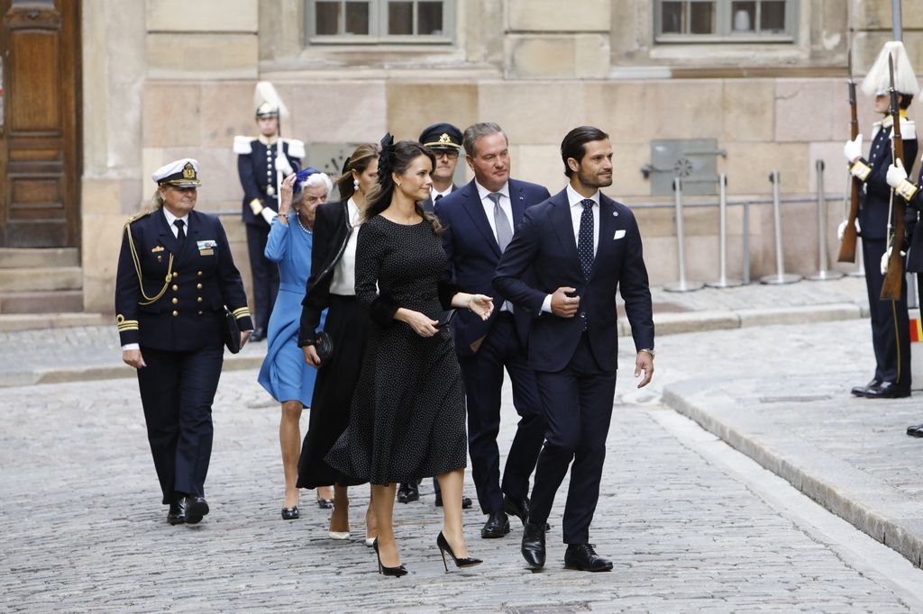 Carlos Felipe y Sofía de Suecia en la apertura del Parlamento