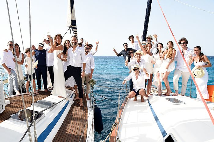 Boda en un barco