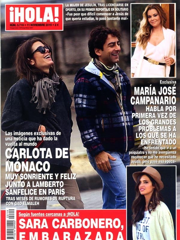 Carlota Casiraghi junto a Lamberto Sanfelice, portada de ¡HOLA! de esta semana
