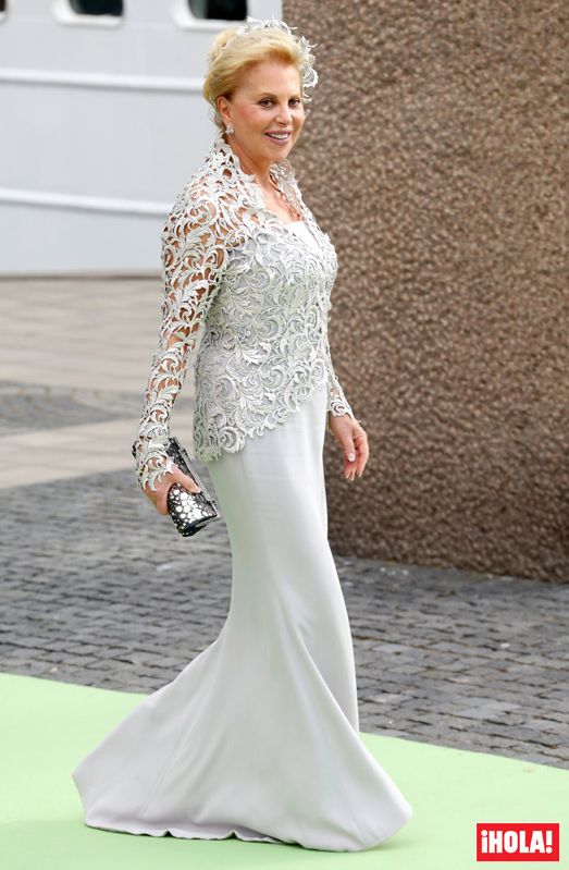 Eva O´Neill durante la boda de su hijo y la princesa Magdalena de Suecia en Estocolmo el 8 de junio de 2013
