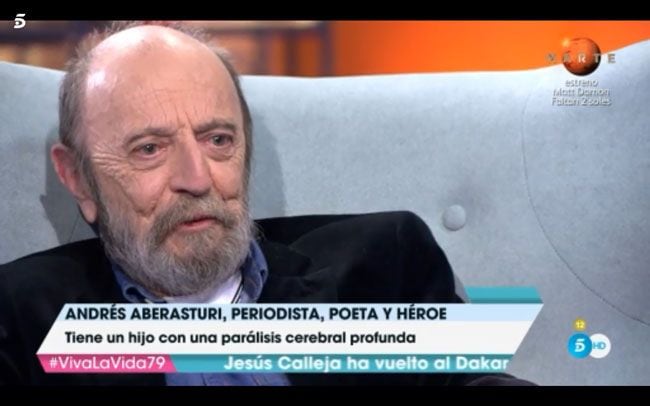 Andrés Aberasturi en el programa de Toñi Moreno