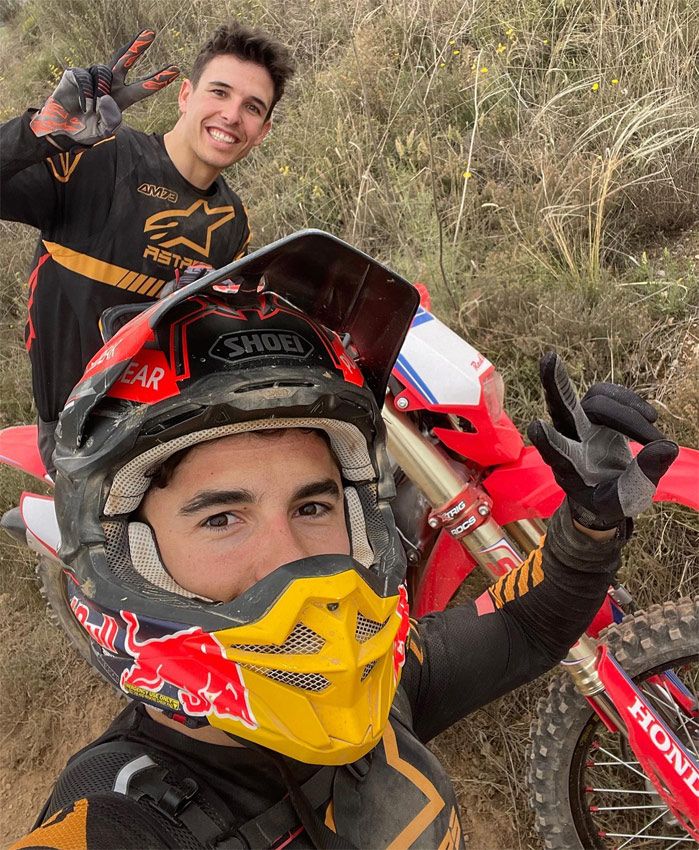 Marc Márquez y su hermano Alex