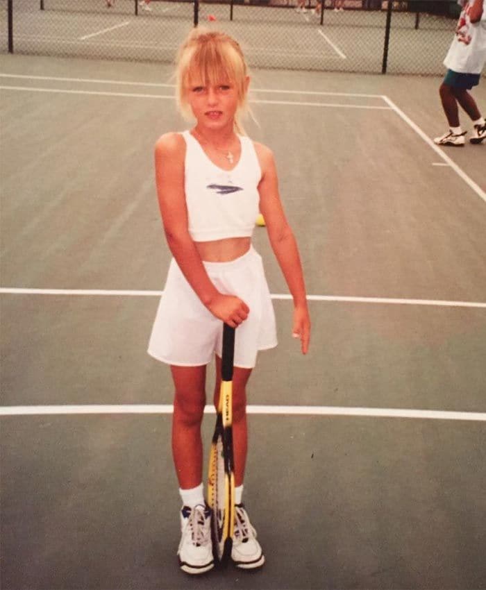 Maria Sharapova cuando era una niña 