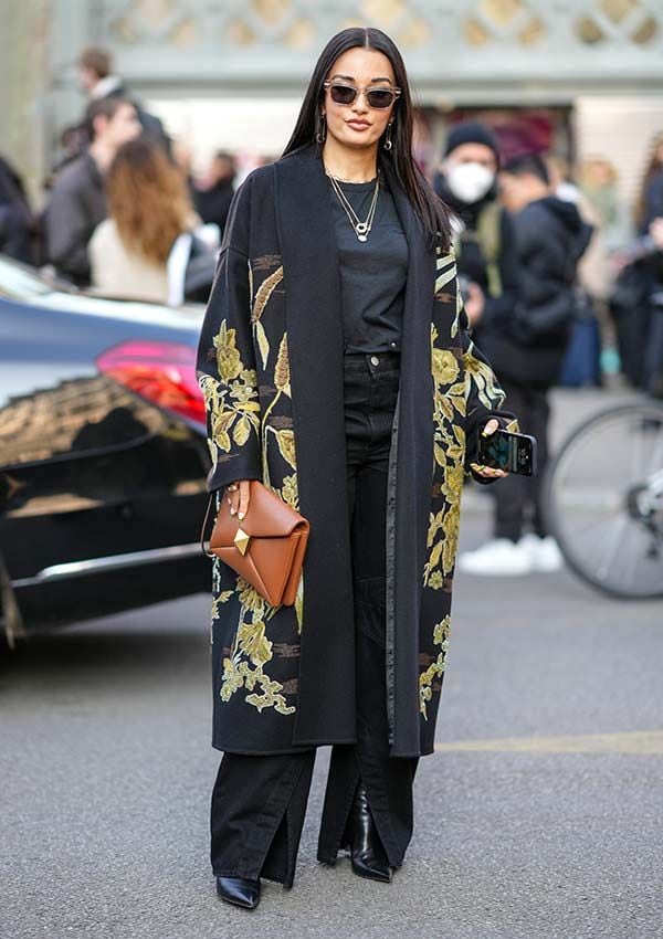 kimono abrigo look