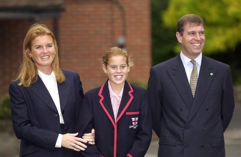 Príncipe Andrés, Sarah Ferguson y Beatriz de York