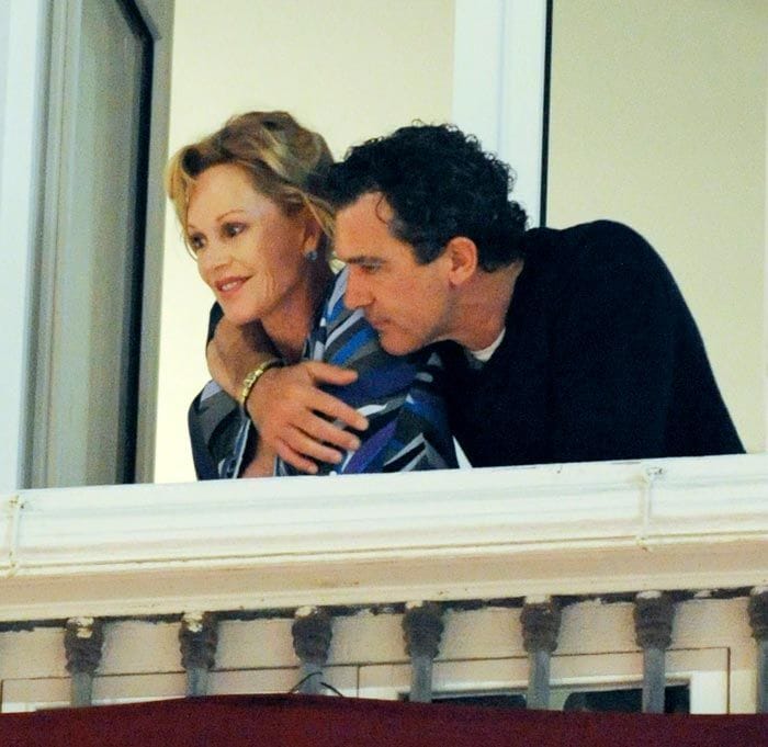  Melanie Griffith con Antonio Banderas en la Semana Santa de Málaga