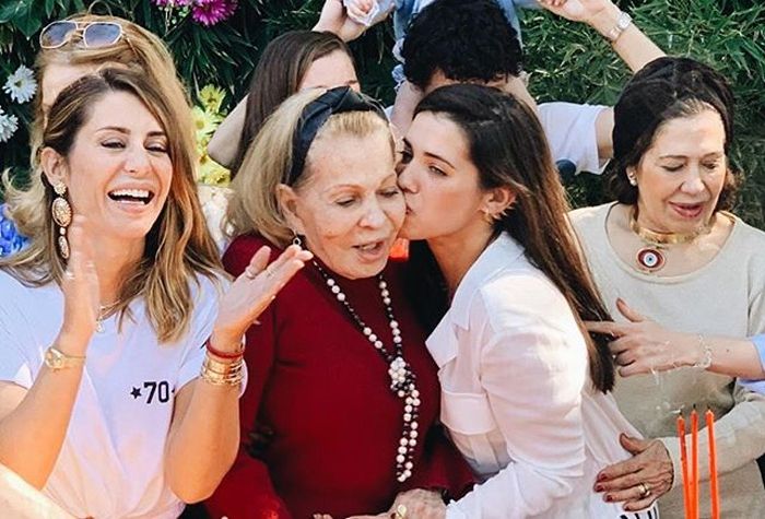 Elena Tablada con su abuela