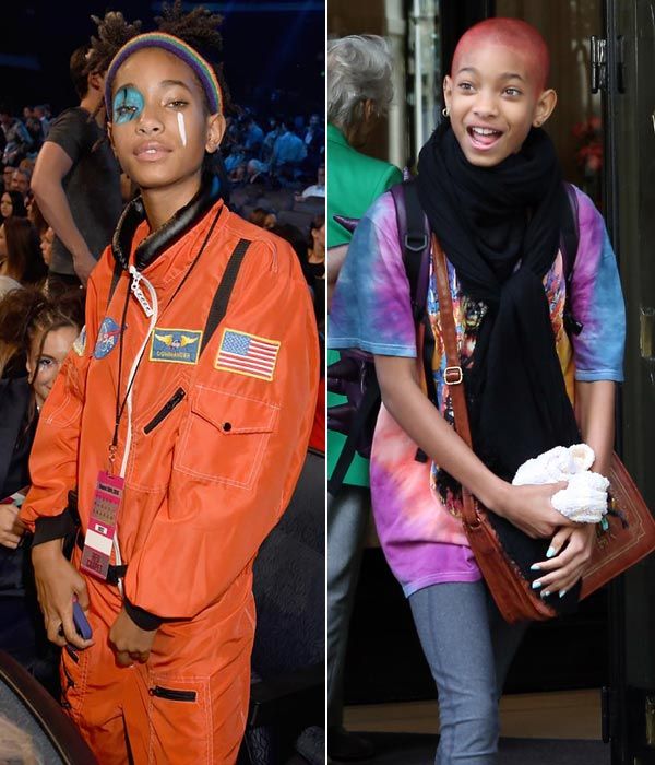 Willow Smith siempre ha destacado por sus estilismos imposibles, sus peinados atrevidos y sus cortes de pelo de lo más extravagantes
