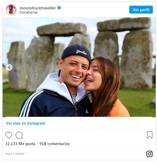 Chicharito y Sarah Kohan