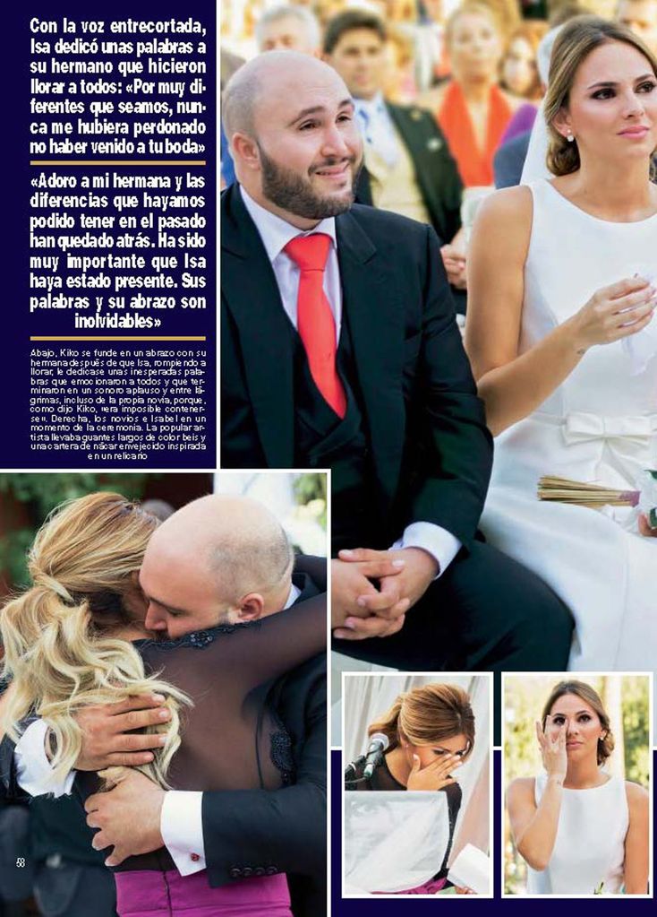 Boda Kiko Rivera e Irene Rosales - HOLA - octubre 2016