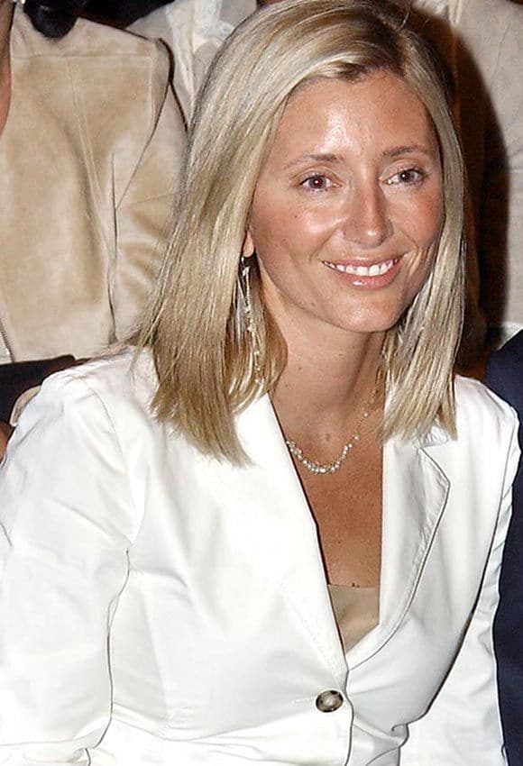 Marie Chantal de Grecia, en una imagen de archivo de 2003 ocupando el 'front row' de la Semana de la moda de París
