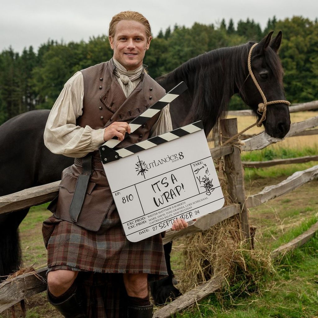 Sam Heughan se llevaría del set de 'Outlander' el kilt que luce su personaje