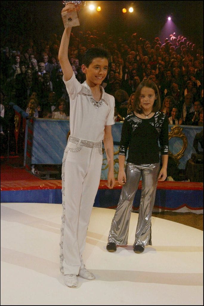 Pauline Ducruet de niña en el Festival de Circo 