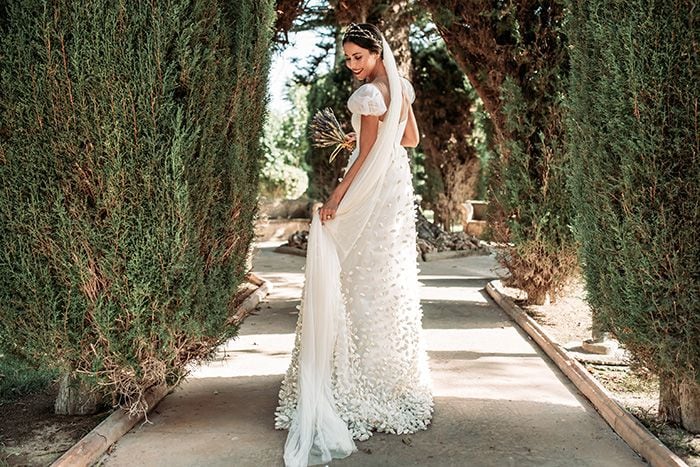 vestido novia colour nude