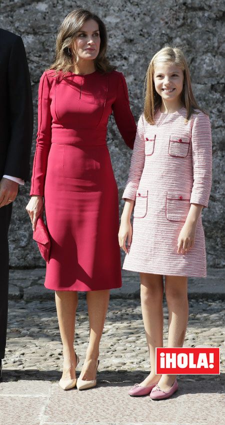 La reina Letizia junto a la princesa Sofía