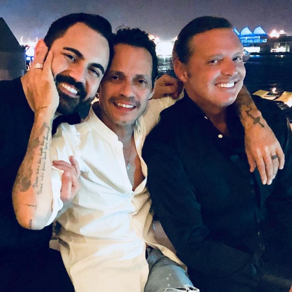Enrique Santos, Marc Anthony y Luis Miguel